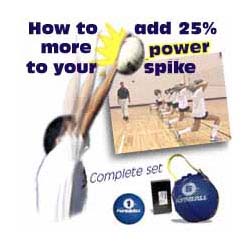 Volleyball Medicine Ball System Power - 2lb, 6lb, Speedswing, CD-ROM Video