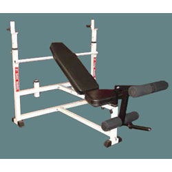 Heavy Duty Adjustable Mega Bench with 1 Attachment