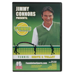 Jimmy Connors Fundamentals - Tennis Serve and Volley DVD
