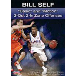 Bill Self: Basic and Motion 3-Out 2-In Zone Offenses - Basketball DVD