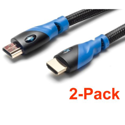 Echelon HDMI 24k Gold Plated Cable - 2M (6.5ft) 2-pack