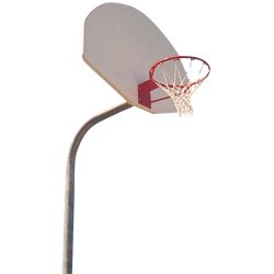 OD1 Gooseneck Basketball Pole System - 3 1-2 in pole with 3' extension