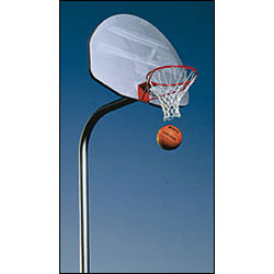 OD1A Gooseneck Basketball Pole System - 4 1-2 in pole with 4' extension