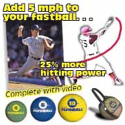 Baseball Pitchers Medicine Ball System Basic - 2lb, 6lb, Speedswing, Tom House Pitching Video