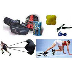 The Top Speed Package - Jumpsoles + Speed Chute + All Legs Speed Bldr + Reaction Ball + Speed Rope