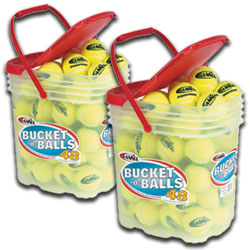 Gamma Bucket-O-Balls Pressureless Tennis Balls - set of 2 (96 Balls)