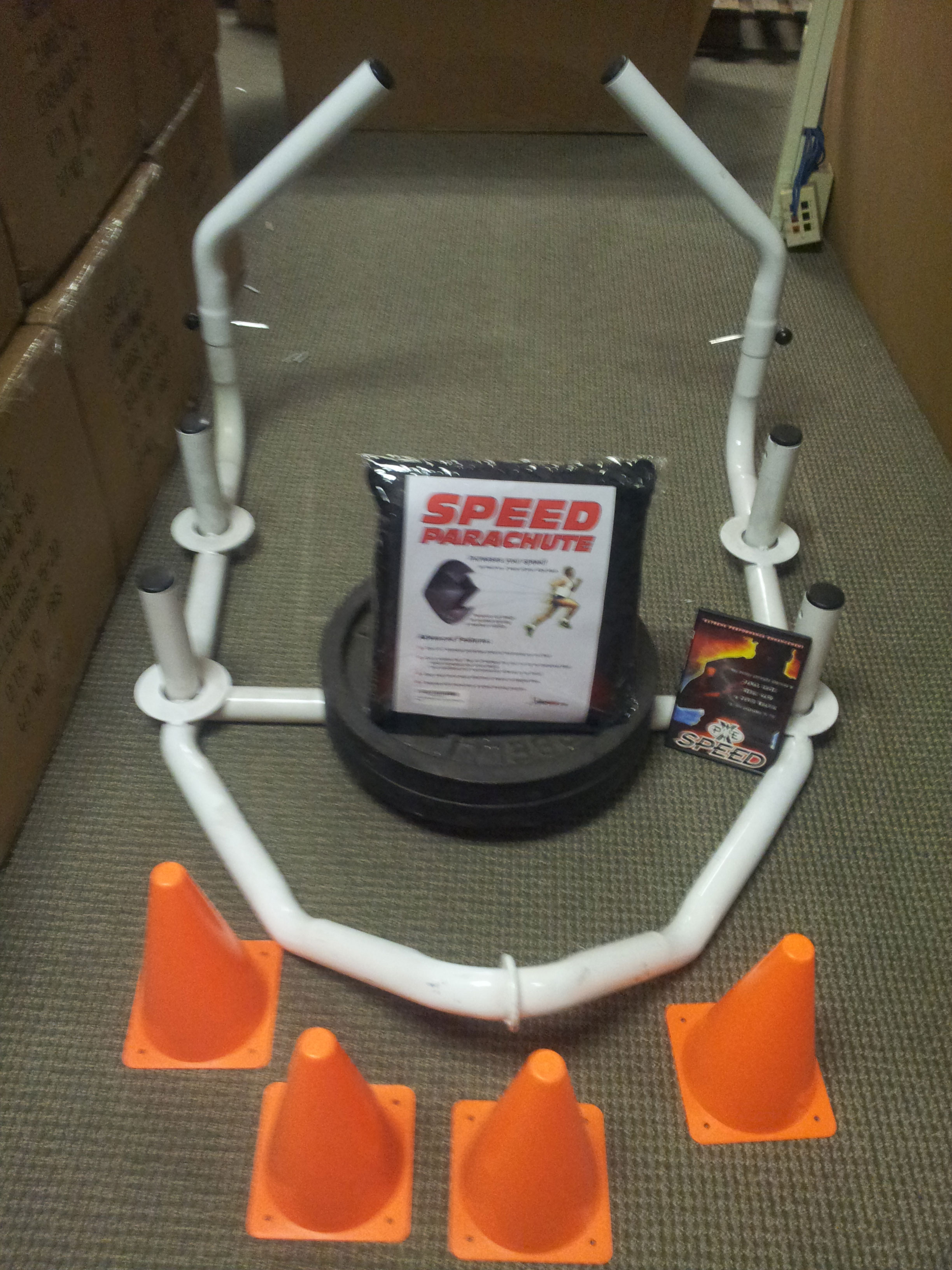 Drag Sled Pro Deluxe with Speed Parachute + NFL Speed DVD