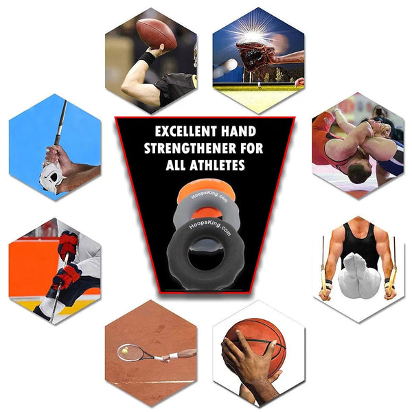 Rip N Grip Handtrainer Für Basketball – 3 Stück, 30–40 Kg, Verbessert Griffkraft, Wurf & Ballkontrolle