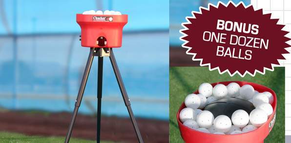 CR15 for sale online Heater Sports Crusher Mini Pitching Machine Balls 